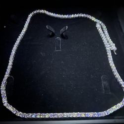 Vvs D Color Moissainte Tennis Chain 4mm 22inch