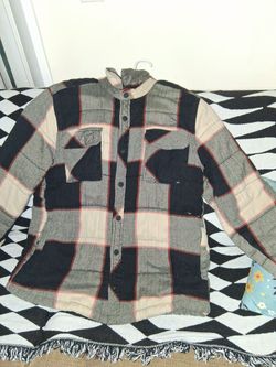 Plaid Quilted Flannel Shirt Jacket