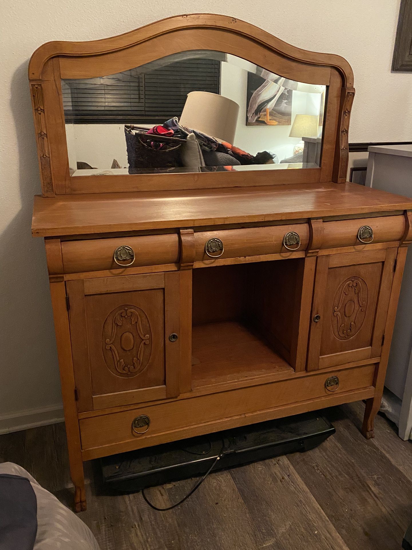 Vintage side board Buffet With Mirror from CHILE