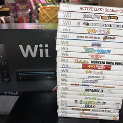 Nintendo Wii With 22 Games 