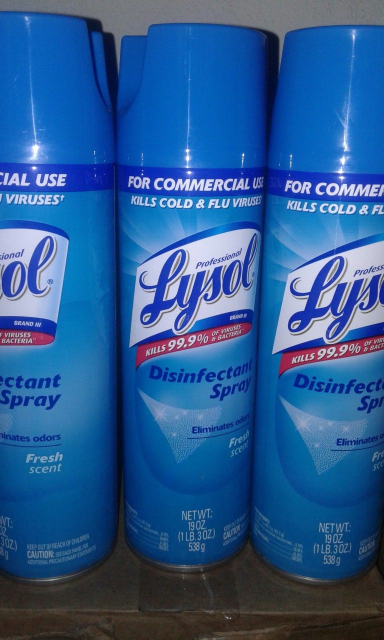 Lysol disinfectant spray