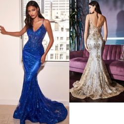 New With Tags Royal Blue Formal Dress & Prom Dress $215