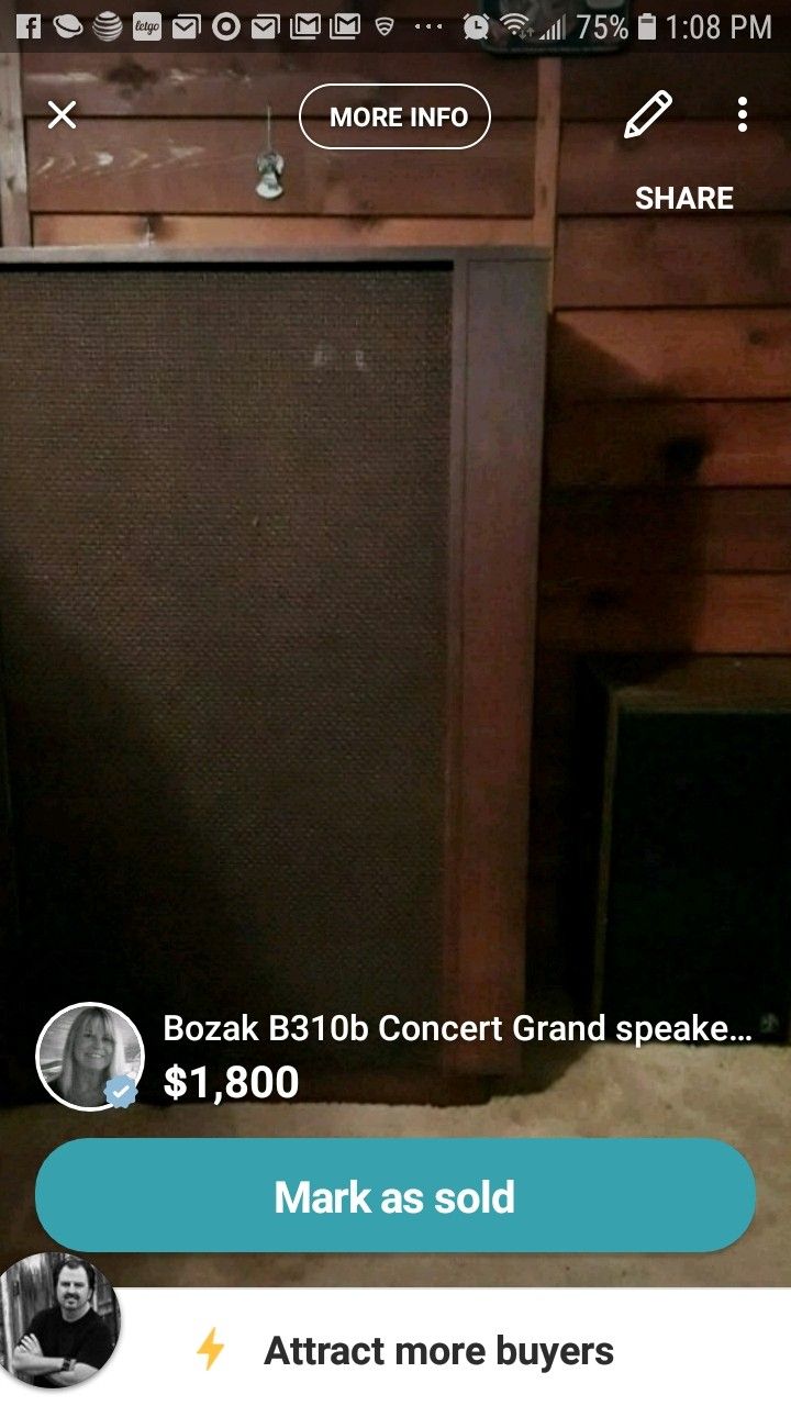 Bozak B-310b Concert Grand speakers