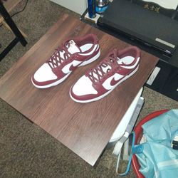 Nike Burgundy And White. Never Worn.  Size 12
