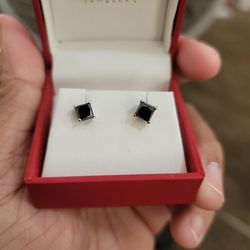 Black Diamond  Earrings 