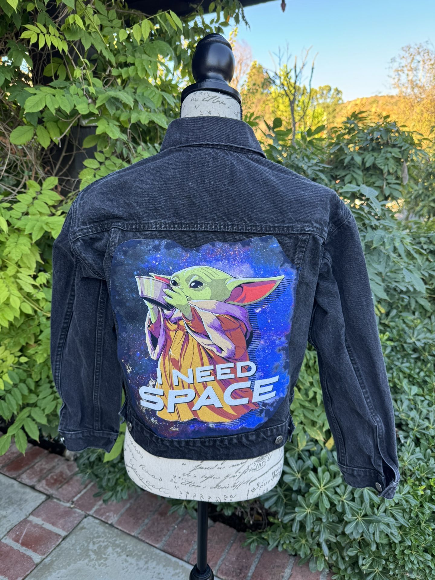 Woman’s  Small  Jean Jacket Black Denim