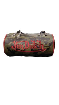 Von Dutch Camo Barrel Camo Purse / Handbag