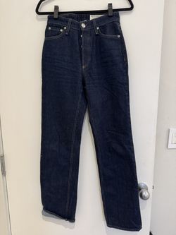 rag & bone Alex high-rise straight-leg jeans dark denim.size 24. Worn once