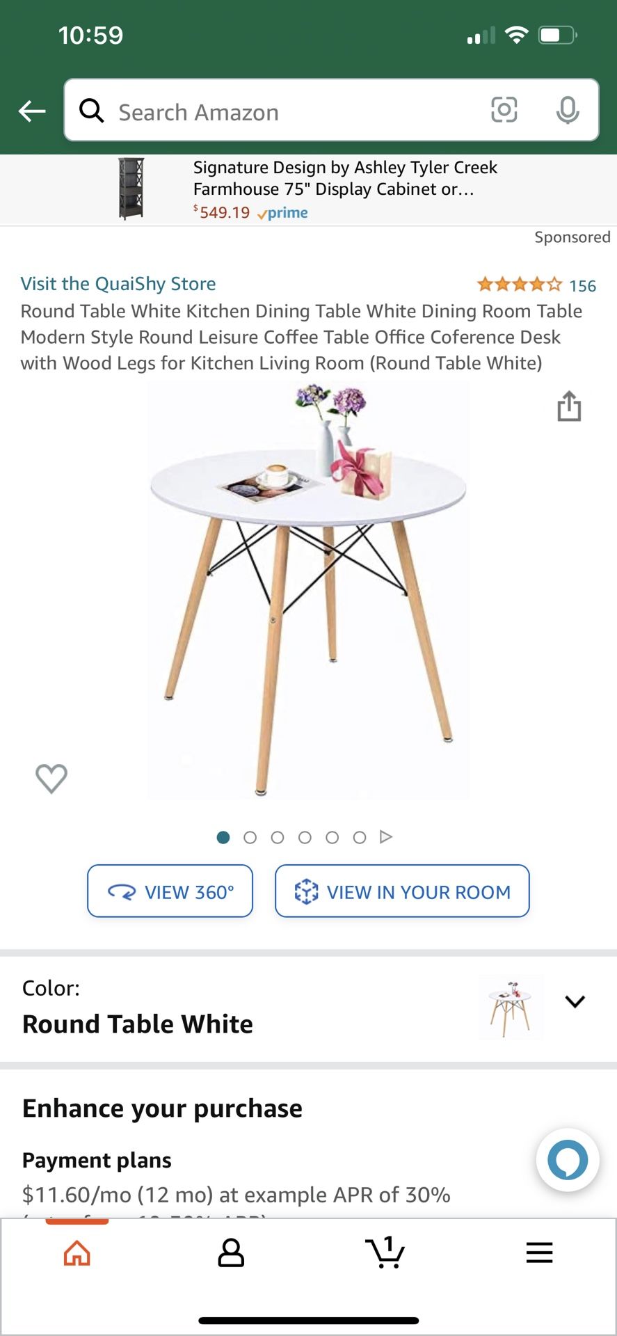 Round Kitchen Dining Table