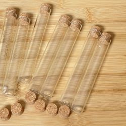 Glass Test Tubes with Cork Stoppers