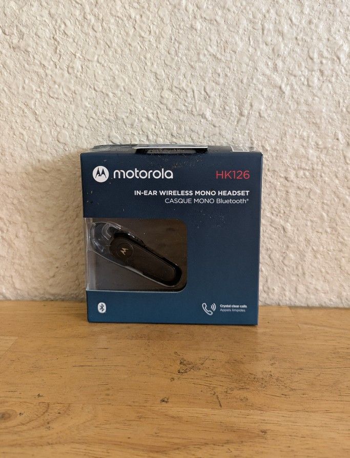 Motorola.  In - Ear Wireless Mono Headset 