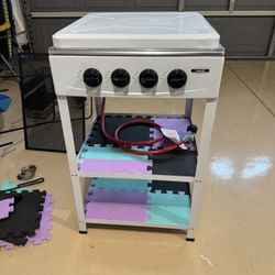 White Outdoor Stove