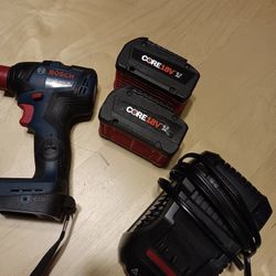 Bosch 18v 1/2" Impact Driver  With 6.3 AH Batteries
