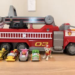 Paw Patrol Firetruck + Diecast Pups – Ready for Action! 🚒🐾