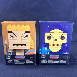 Mega Bloks Kubros Masters of the Universe He-Man 139 PCS & Skeletor 165 PCS 