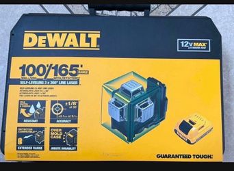 BY POPULAR DEMAND 💹 DEWALT 12V MAX Lithium-Ion 100 ft. Green Self-Leveling 3-Beam 360 Degree Laser Level with 2.0Ah Battery, Charger and Case