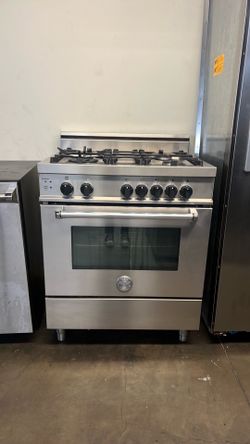 BERTAZZONI 30”WIDE GAS RANGE STOVE STAINLESS STEEL