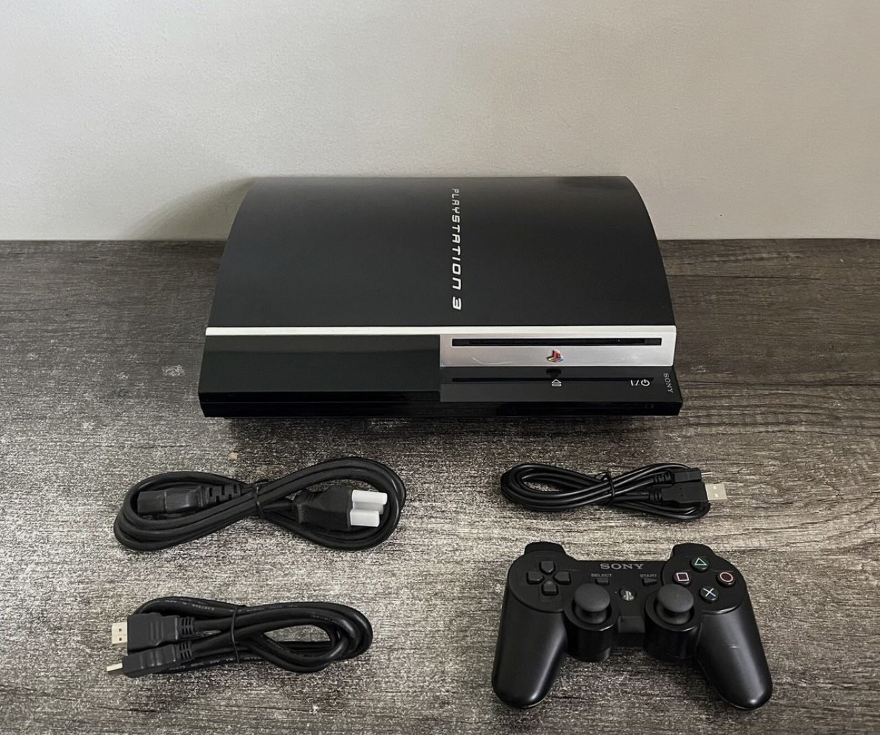 Sony PlayStation 3 60GB PS3 Fat Console System Bundle With Original Controller