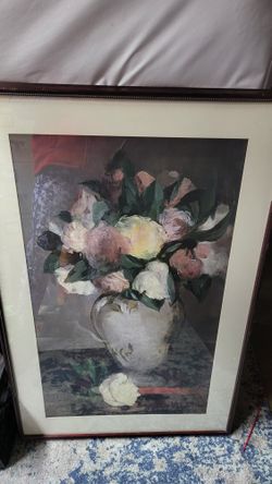 Flower Wall Picture 28 X 42 1/4
