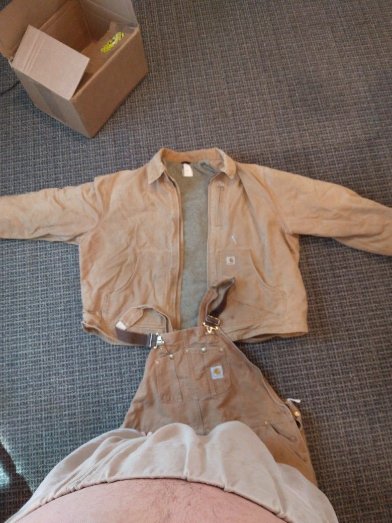 Carhartt Bib Overalls With Jacket 4xl