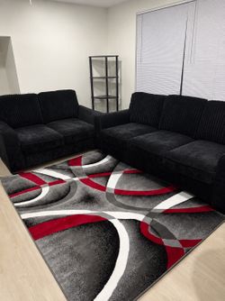 black fabric couch (pick up only)