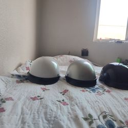 Half Helmets With Visor, Size Large