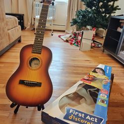 First Act Discovery Acoustic Guitar With Stand