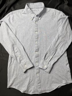 Abercrombie & Fitch Men's Light Blue Button-Down Shirt, Size