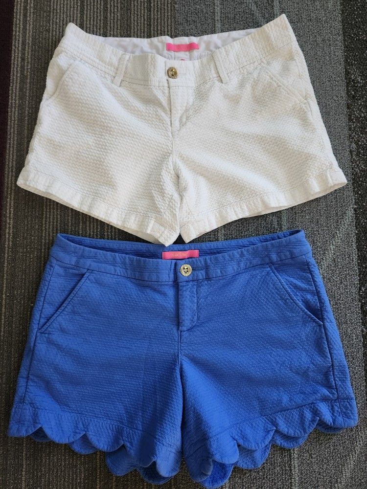 Lilly Pulitzer Shorts. Set Of 2. Size 10