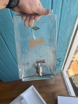 Cointreau branded glass drink dispenser set 