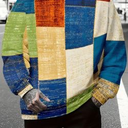 Men's Medium Pattern Hoodie Brand New In Nags With Tags