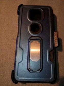 Blue Thousandgear Motorola Moto G Power 2021 Holster Clip Kickstand Case