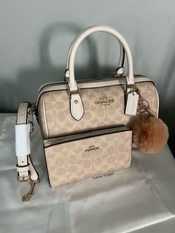 Coach Rowan Satchel With Matching Wallet