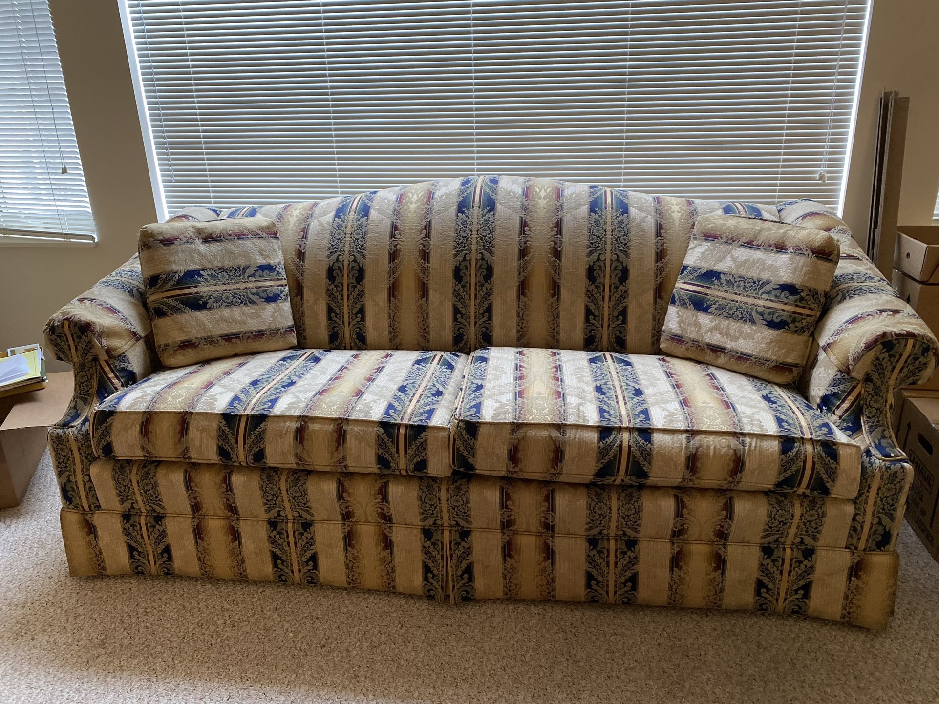Couch And Decorative Pillows 