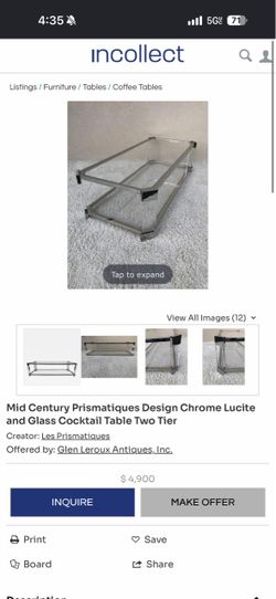 ✨ Vintage Mid-Century Modern Coffee Table – Les Prismatiques  $550 OBO