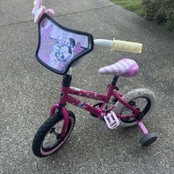 Girls 12 Inch Minnie Mouse Bike