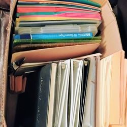 Box of NEW office / school supplies
