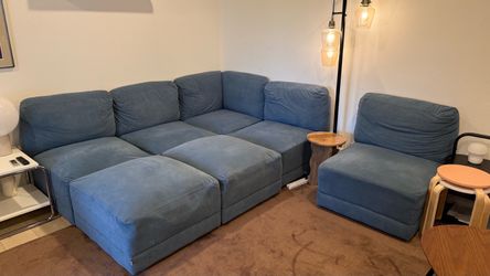 Blue Modular Sectional Sofa