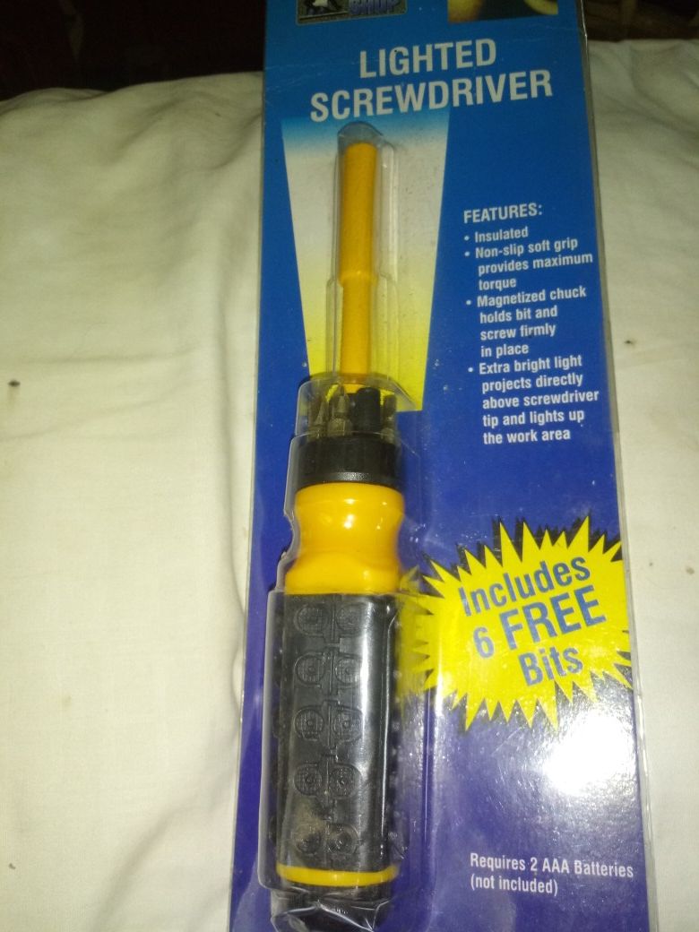 Lighted Screwdriver, new in box