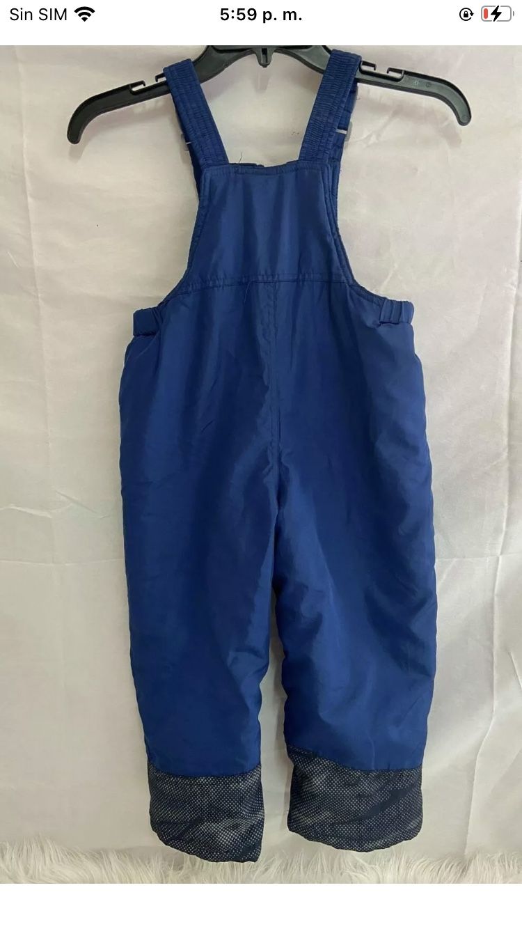 Solid Blue AQ Explore the Unknown Winter Snow Ski Bibs Suit Size 4