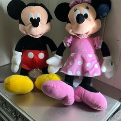 Mickey and Minnie mouse