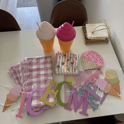 Ice Cream Birthday Party Decorations