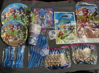 Sonic The Hedgehog Birthday Party Set (New)
