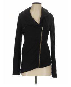Helmut Lang Villous funnel neck zip front jacket