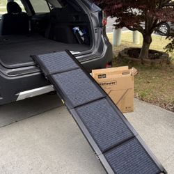 Brand new! 63" Long & 17.3" Wide Folding Dog Ramp for Car, SUV & Truck – Portable Pet Ramp