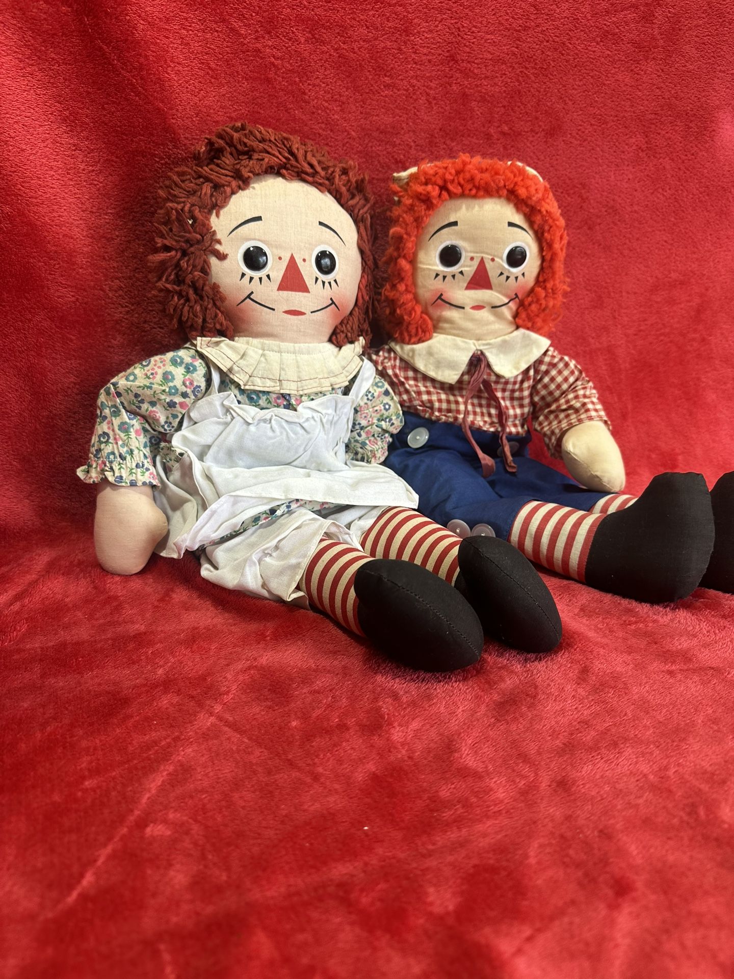 Vintage Raggedy Ann & Andy Dolls – Classic Pair