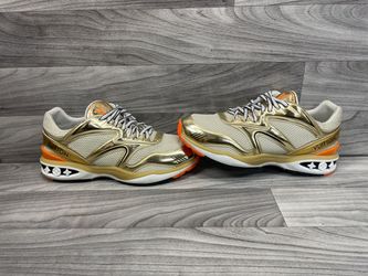 Louis Vuitton Trail Sneakers in Gold/Orange, men’s size 10 (A1D014032)