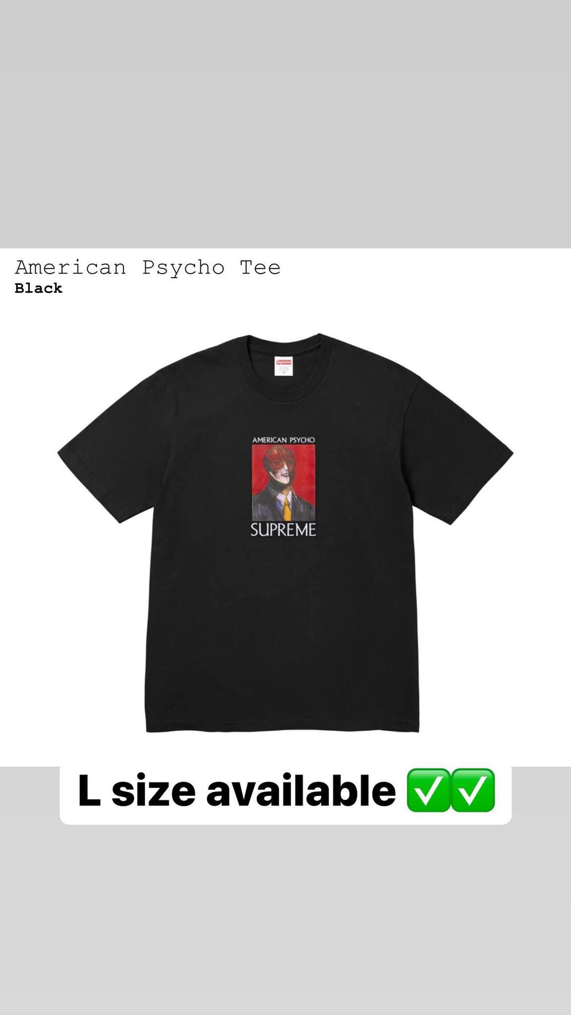 Supreme Fighter tee & American psycho FW23' week 7. for Sale in