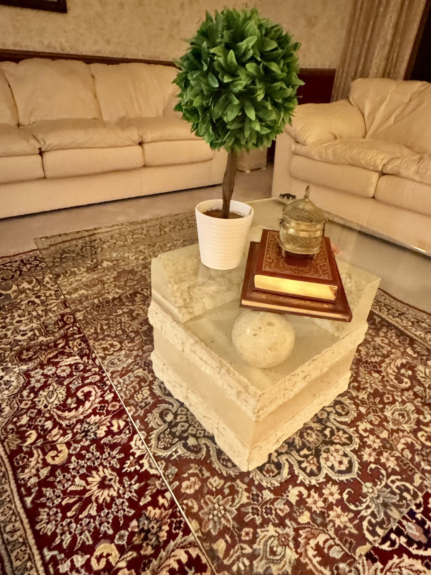 IMMEDIATE SALE: White Coffee Table and 2 Side Table Set