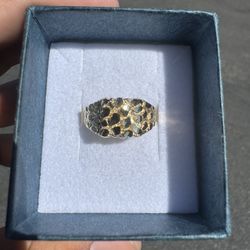 14k Gold Nugget Ring